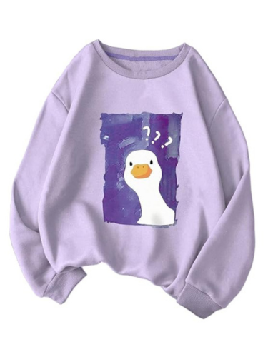 purple hooded sweatshirt