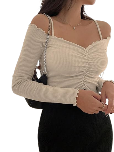 white off the shoulder top