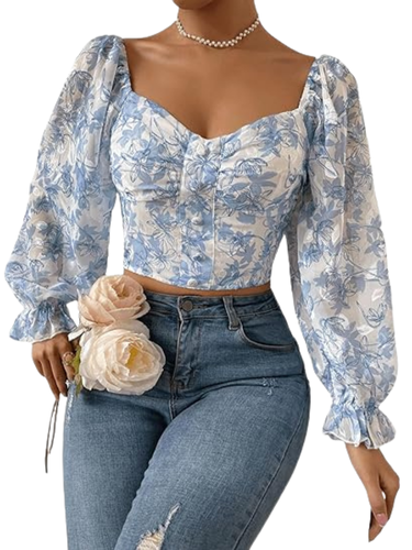 floral tops for women