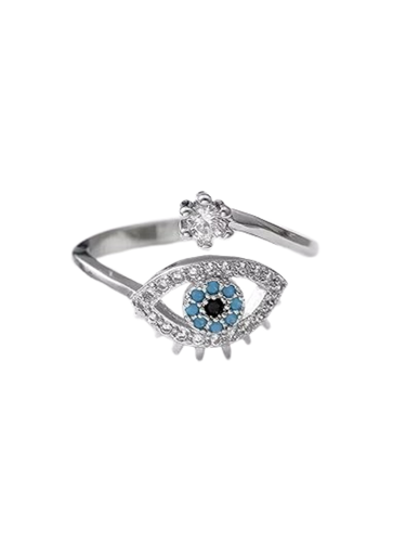 anti tarnish evil eye ring