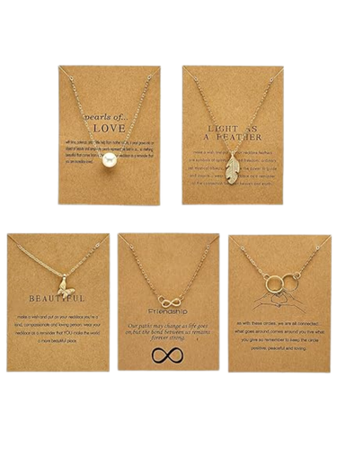 New 5 Pendant Gold for Women | Elegant Round Shaped Necklace