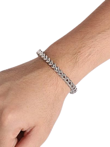 silver bracelet for man