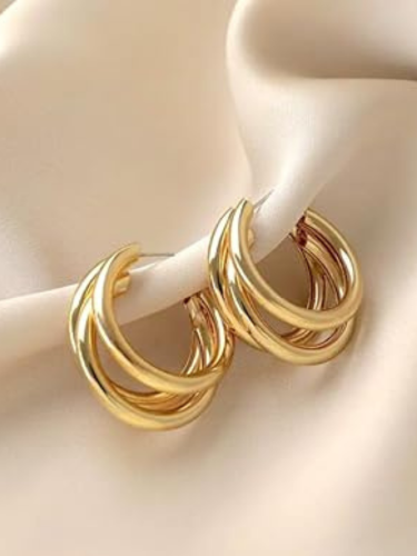 gold hoop earrings for women